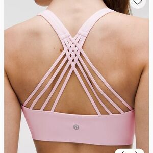 lululemon flexyflex strappy yoga D-DD light Support, Pink Strappy Sports Bra